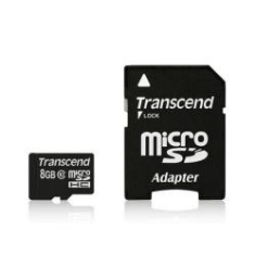 Tarjeta Memoria Micro Secure Digital Sd 8gb Transcend Clase 10